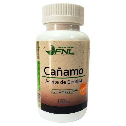 Aceite de Semilla de Cañamo con Omega 3-6-9 60 Cápsulas Softgel (1 mes) - FNL