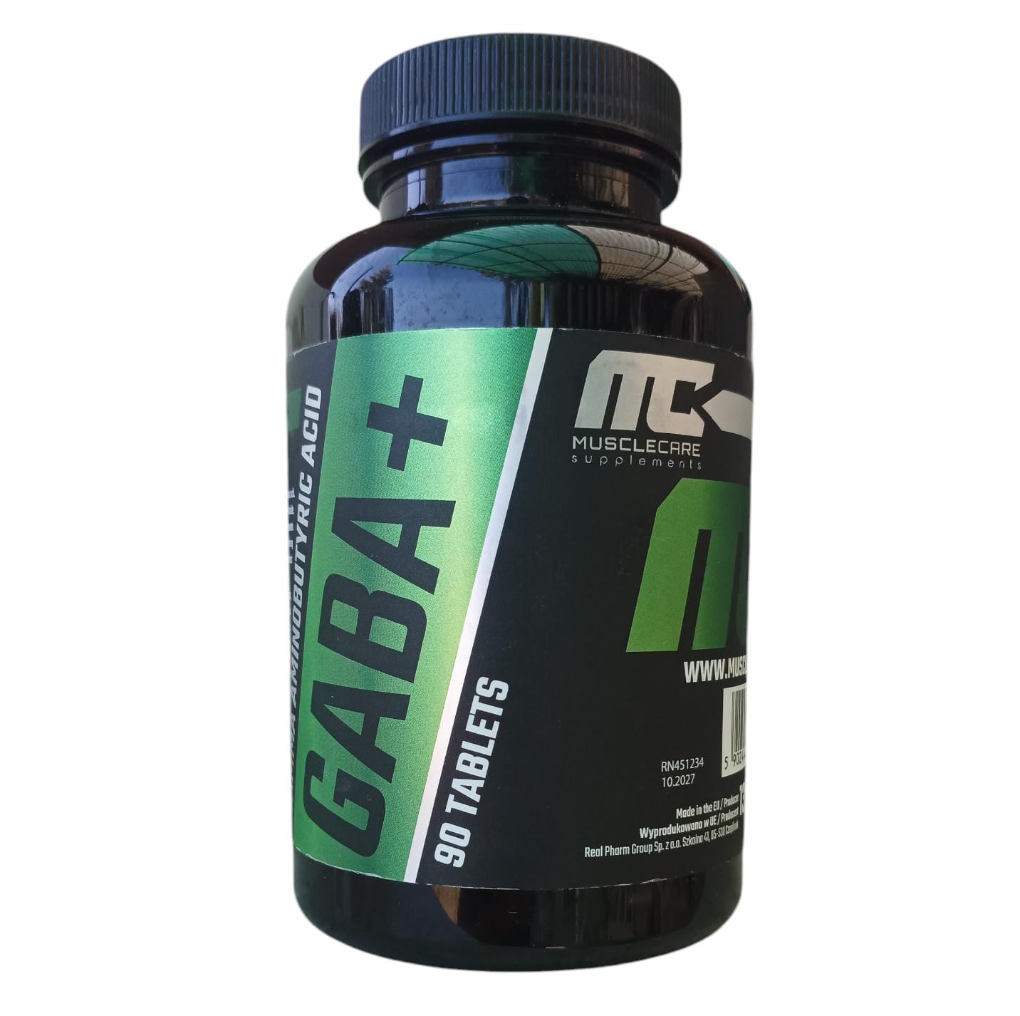 GABA+ (ácido gamma-aminobutírico) 750mg – Relajación y Sueño Profundo – 90 Tabletas (3 meses) – Muscle Care