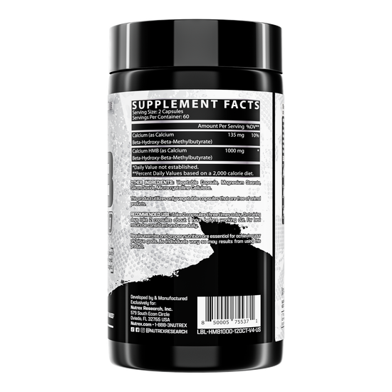 HMB 1000 120 Cápsulas - Nutrex-Vitaminas-Mercado Silvestre