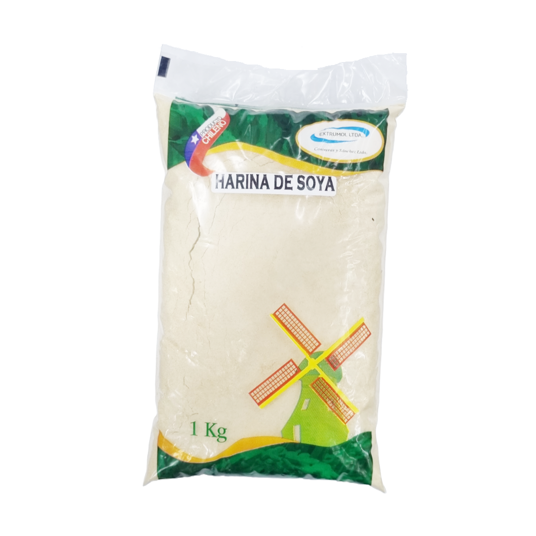 Harina de Soya Sin Gluten 1kg - Extrumol-Superalimentos-Mercado Silvestre