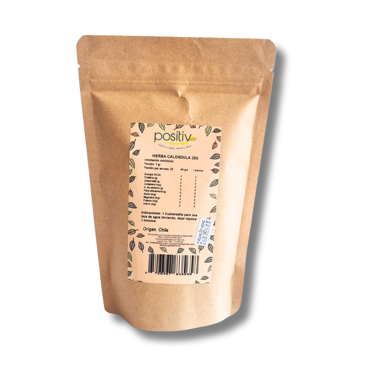 Hierba Caléndula 25gr - Positiv-Té/Café/Infusiones-Mercado Silvestre