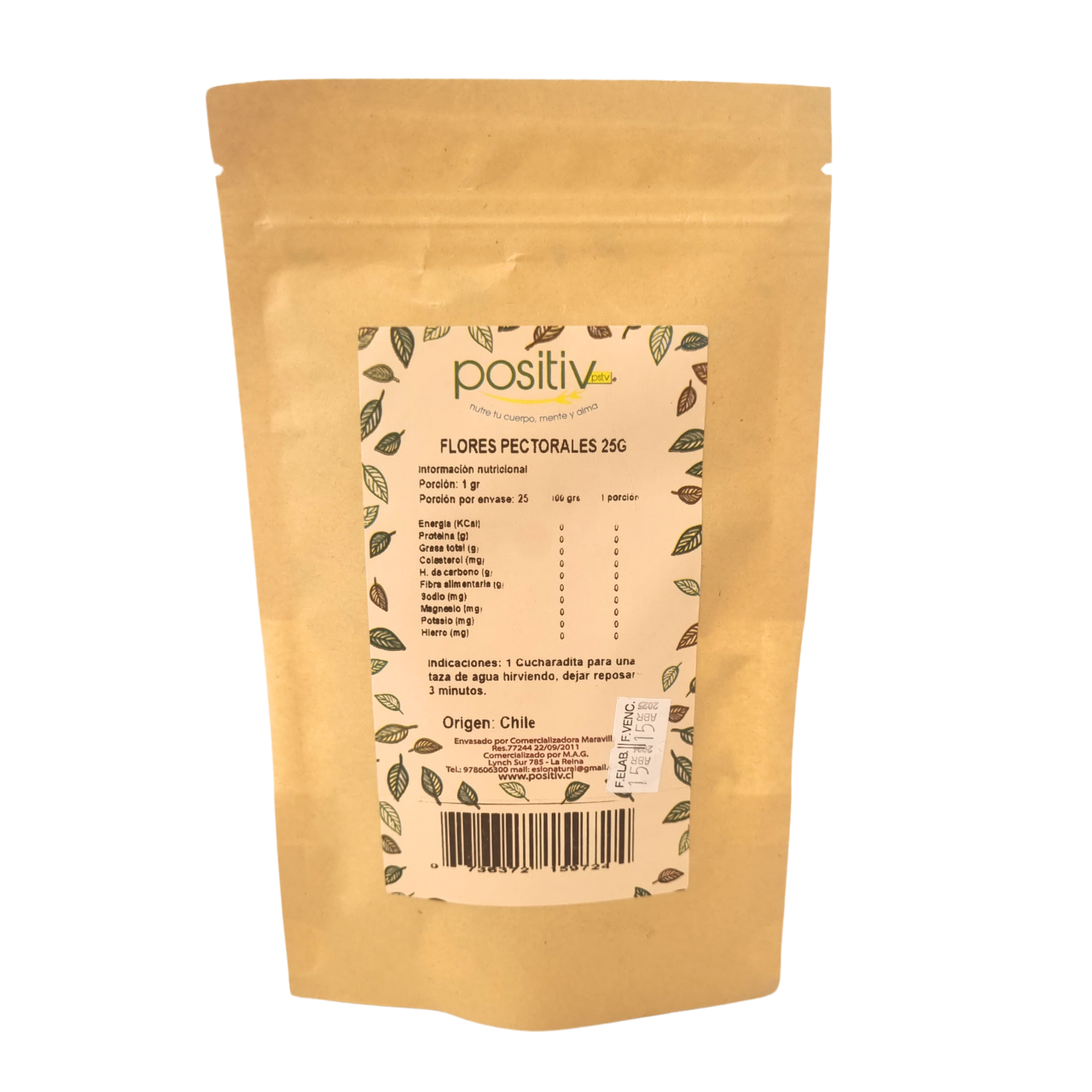 Hierba Flores Pectorales Hierba 25gr - Positiv-Té/Café/Infusiones-Mercado Silvestre