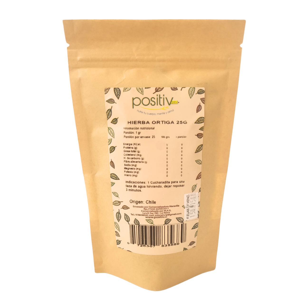 Hierba Ortiga 25gr - Positiv-Té/Café/Infusiones-Mercado Silvestre