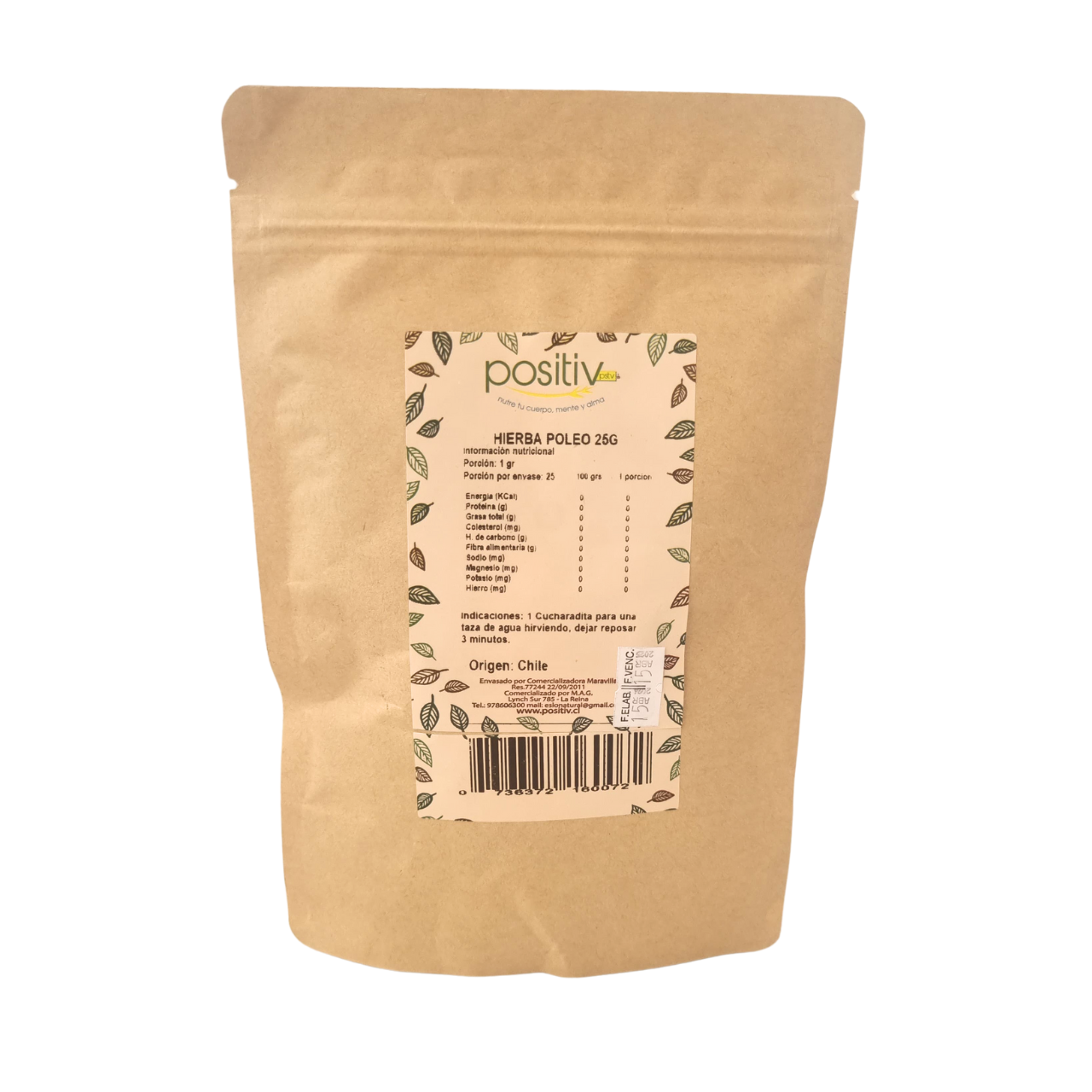 Hierba Poleo 25gr - Positiv-Té/Café/Infusiones-Mercado Silvestre
