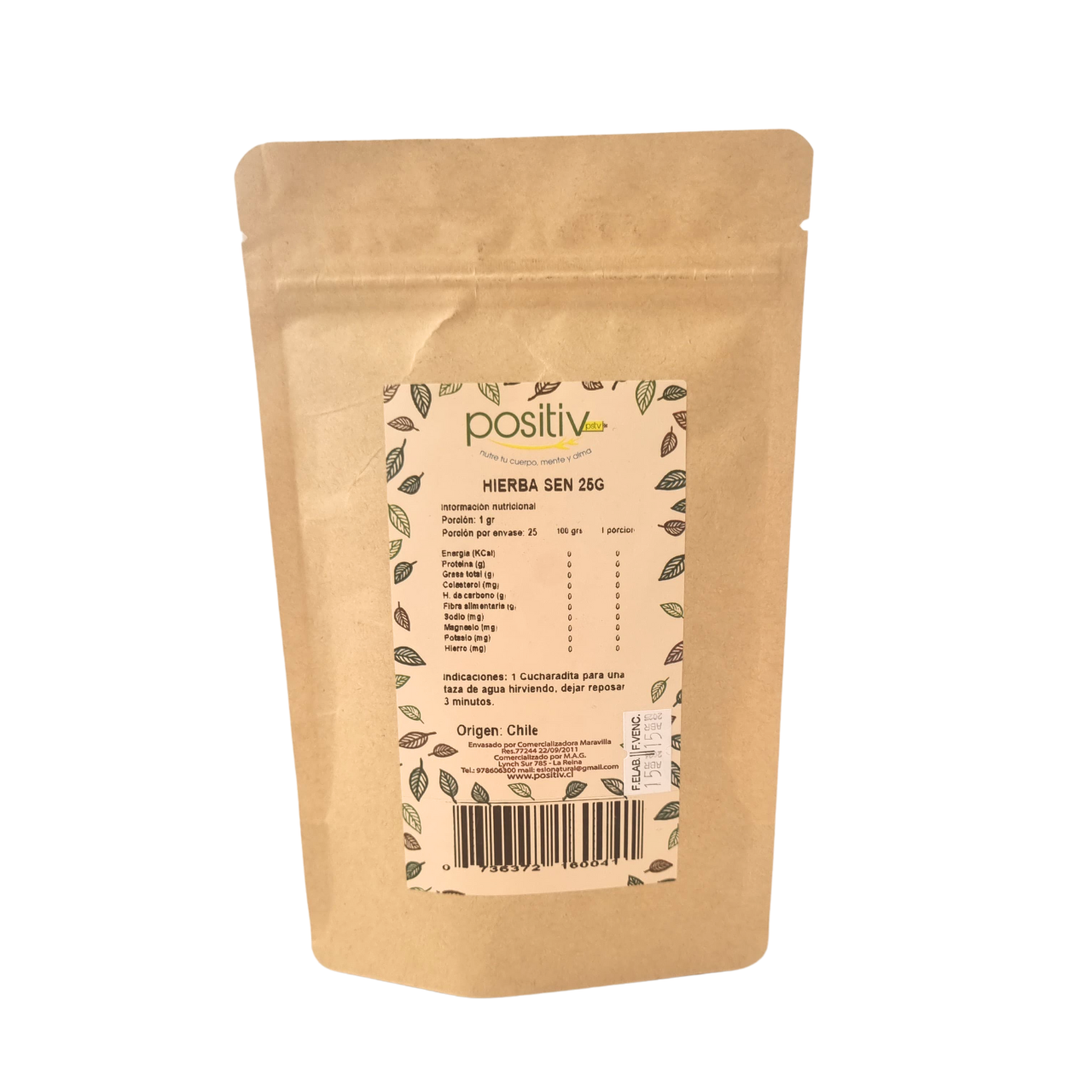 Hierba Sen 25gr - Positiv-Té/Café/Infusiones-Mercado Silvestre
