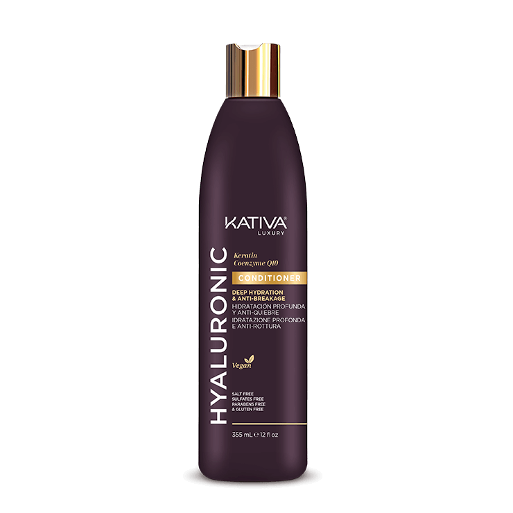 Acondicionador Hyaluronic Hidratación Profunda y Anti-Quiebre 355ml - Kativa-Belleza Natural-Mercado Silvestre