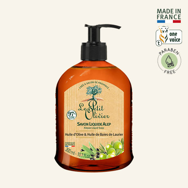 Jabón de Alepo Líquido 300ml - Le Petit Olivier-Belleza Natural-Mercado Silvestre