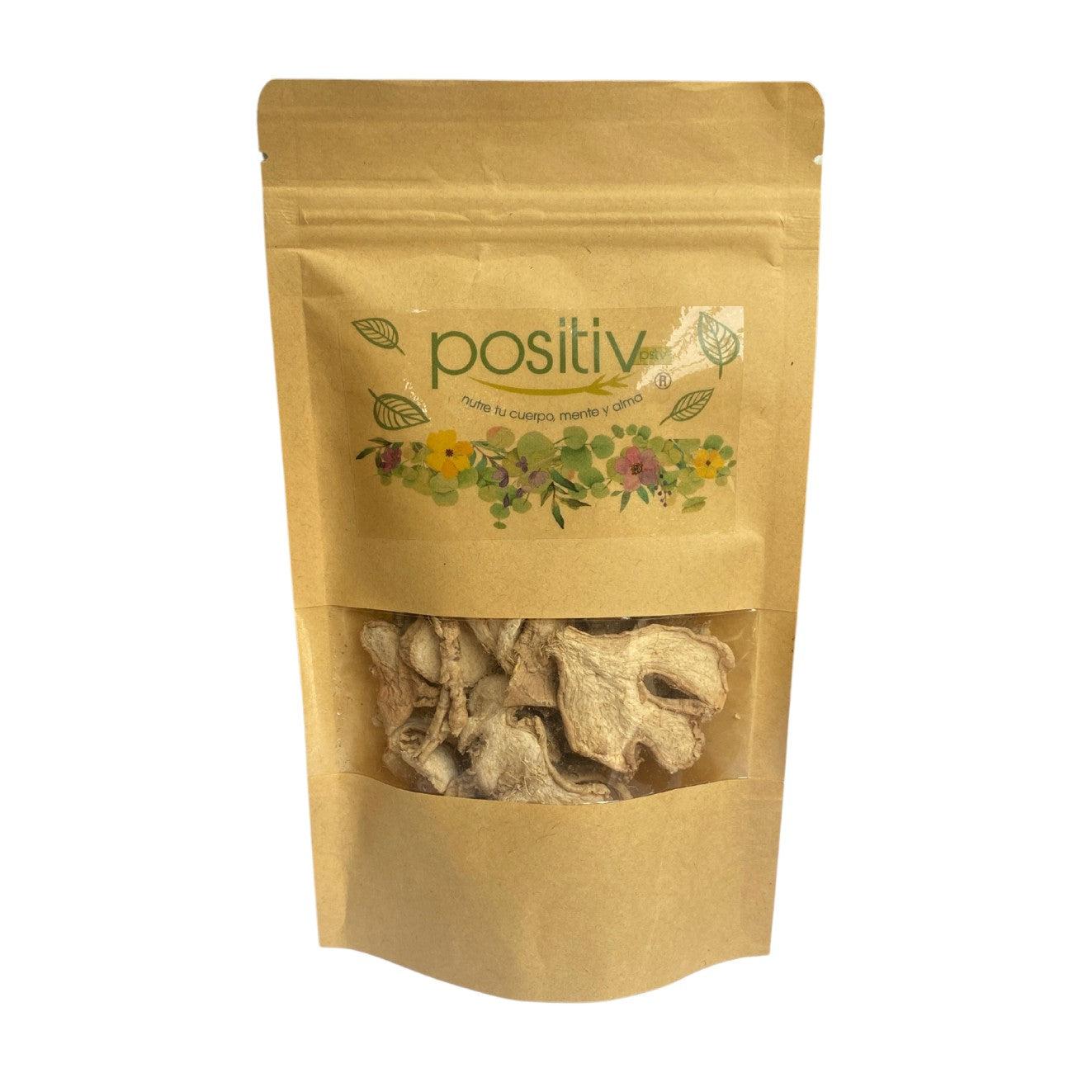 Jengibre Deshidratado en Lonjas 50gr - Positiv-Té/Café/Infusiones-Mercado Silvestre