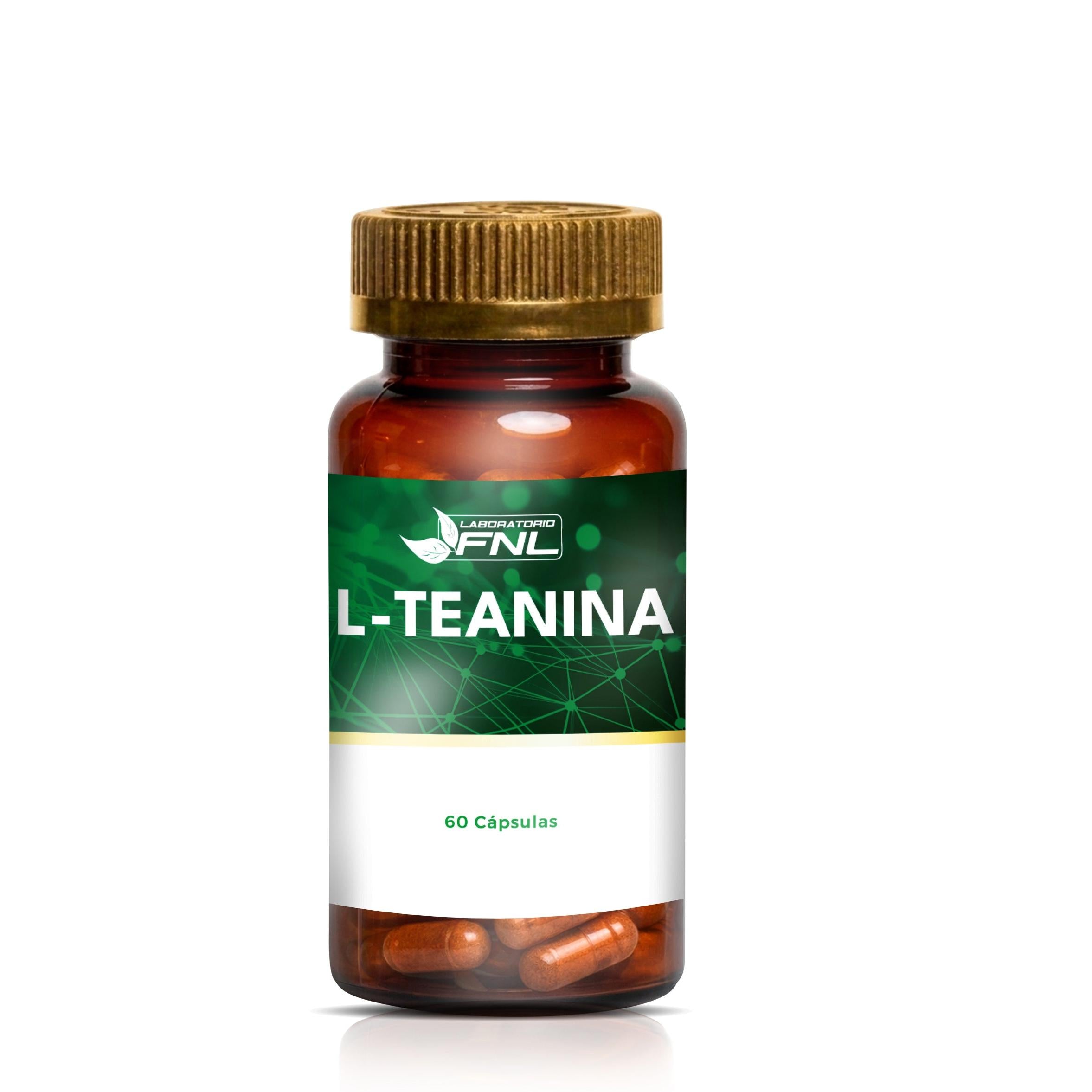 L-Teanina 200mg - Calma y Enfoque Mental sin Somnolencia - 60 Cápsulas (2 meses) - FNL