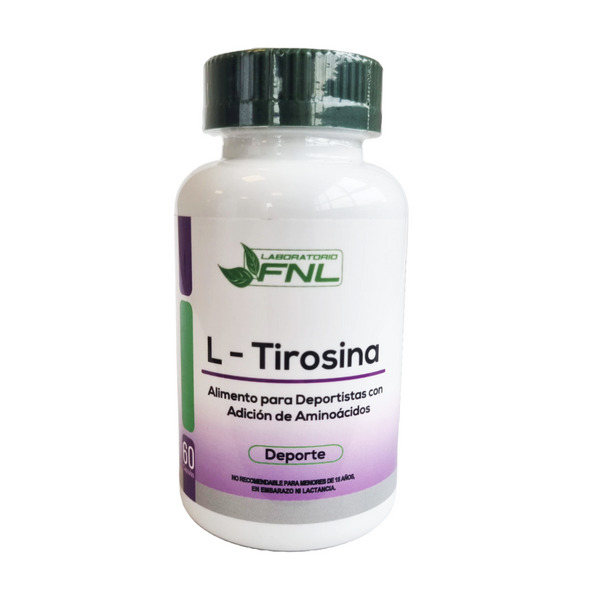 L-Tirosina 500mg 60 Cápsulas (2 meses) - FNL