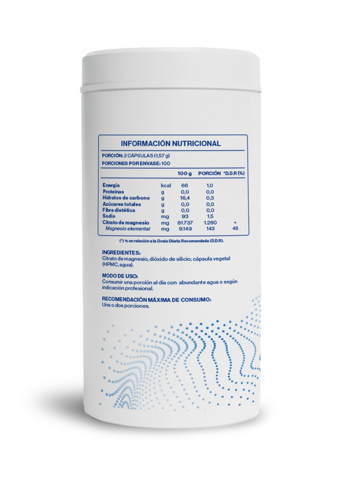 Magnesio Citrato 1280mg 200 Cápsulas (3,3 meses) - FNL