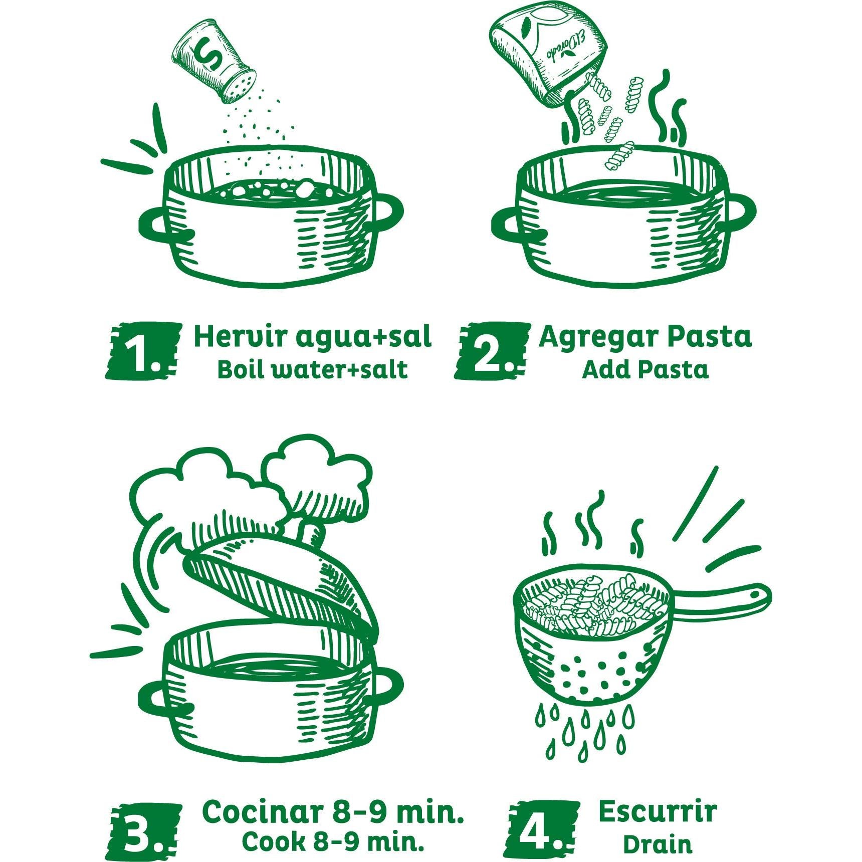 Fusilli de Maíz Sin Gluten 250gr - El Dorado