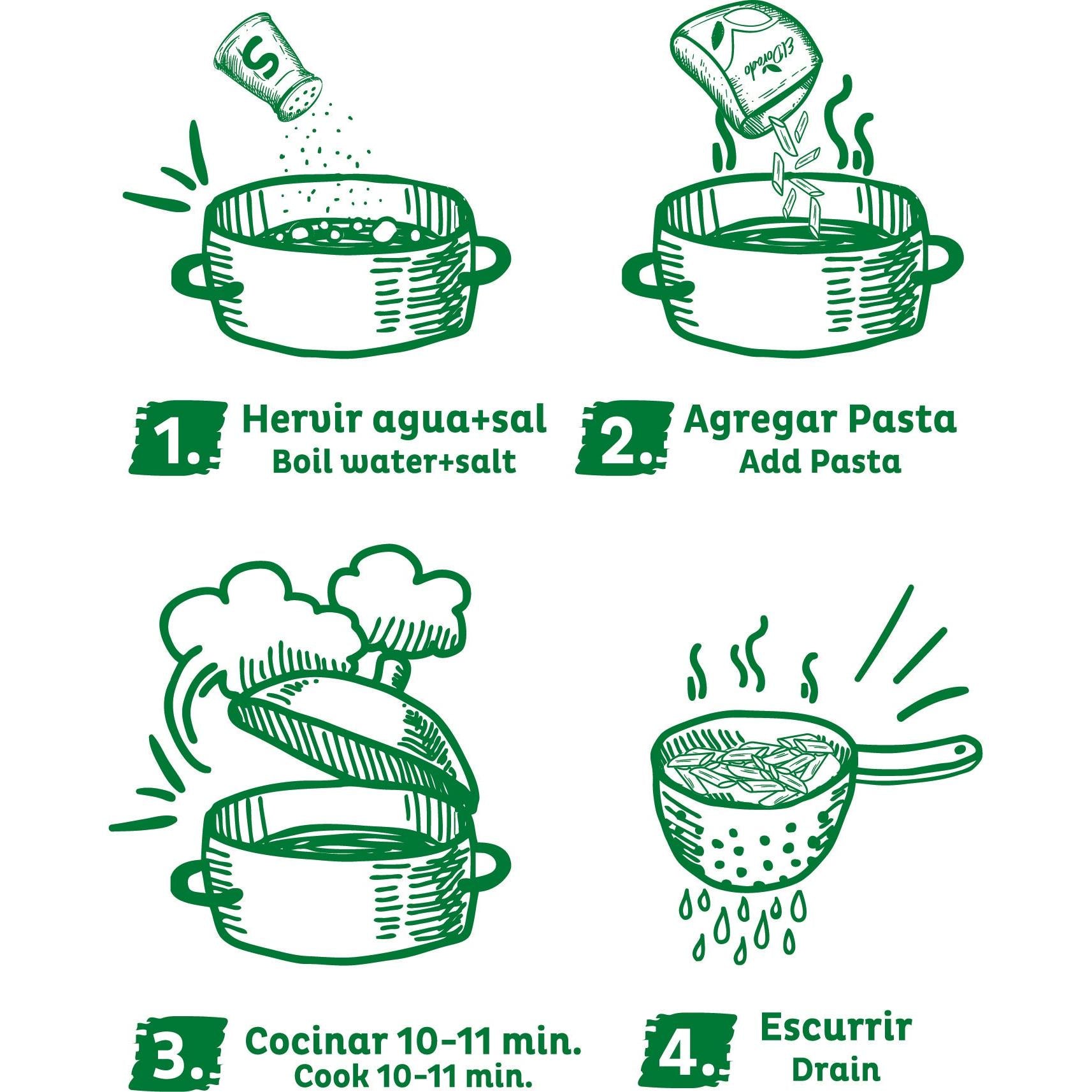 Pasta Penne de Maíz Sin Gluten 250gr - El Dorado-Arroz y Granos-Mercado Silvestre