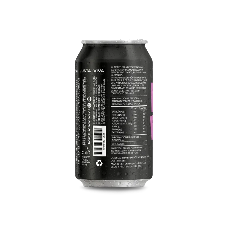 Kombucha Maqui Sin Azúcar 355ml - Kombuchacha