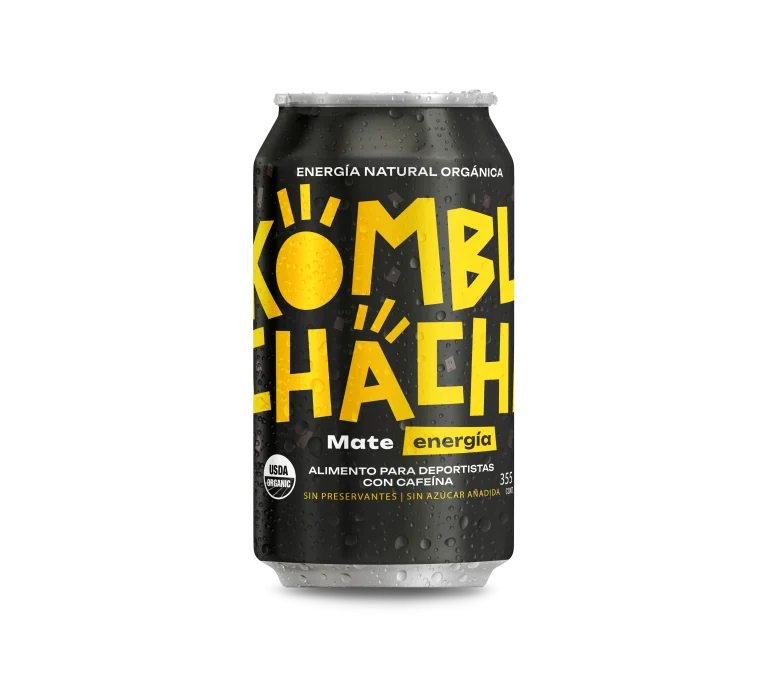 Kombucha Mate Sin Azúcar 355ml - Kombuchacha