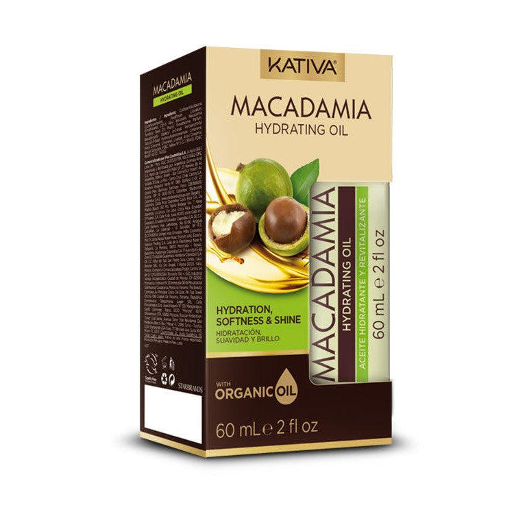 Aceite de Macadamia Hidratación Suavidad y Brillo 60 ml - Kativa