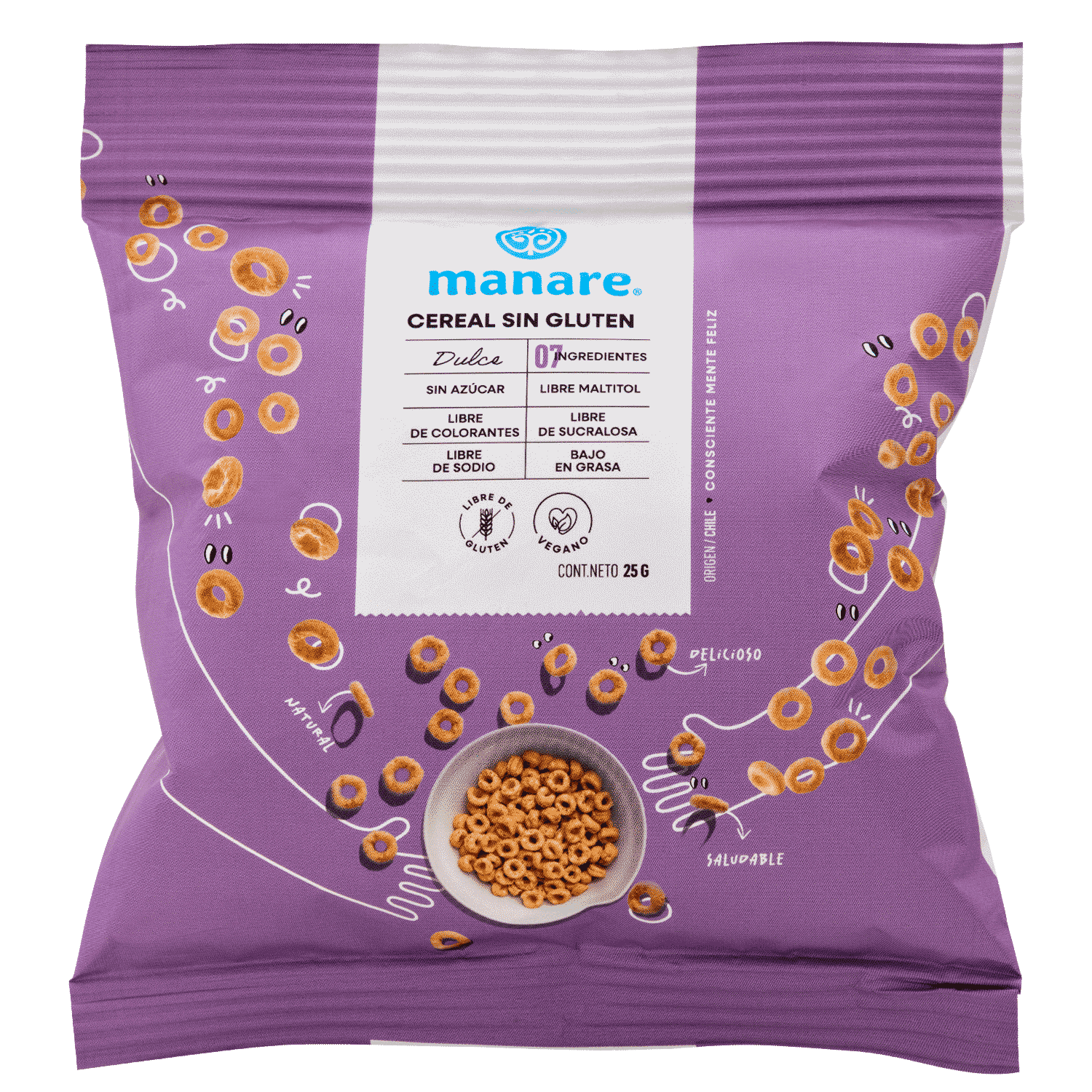 Cereal Sin Gluten Dulce 25gr - Manare