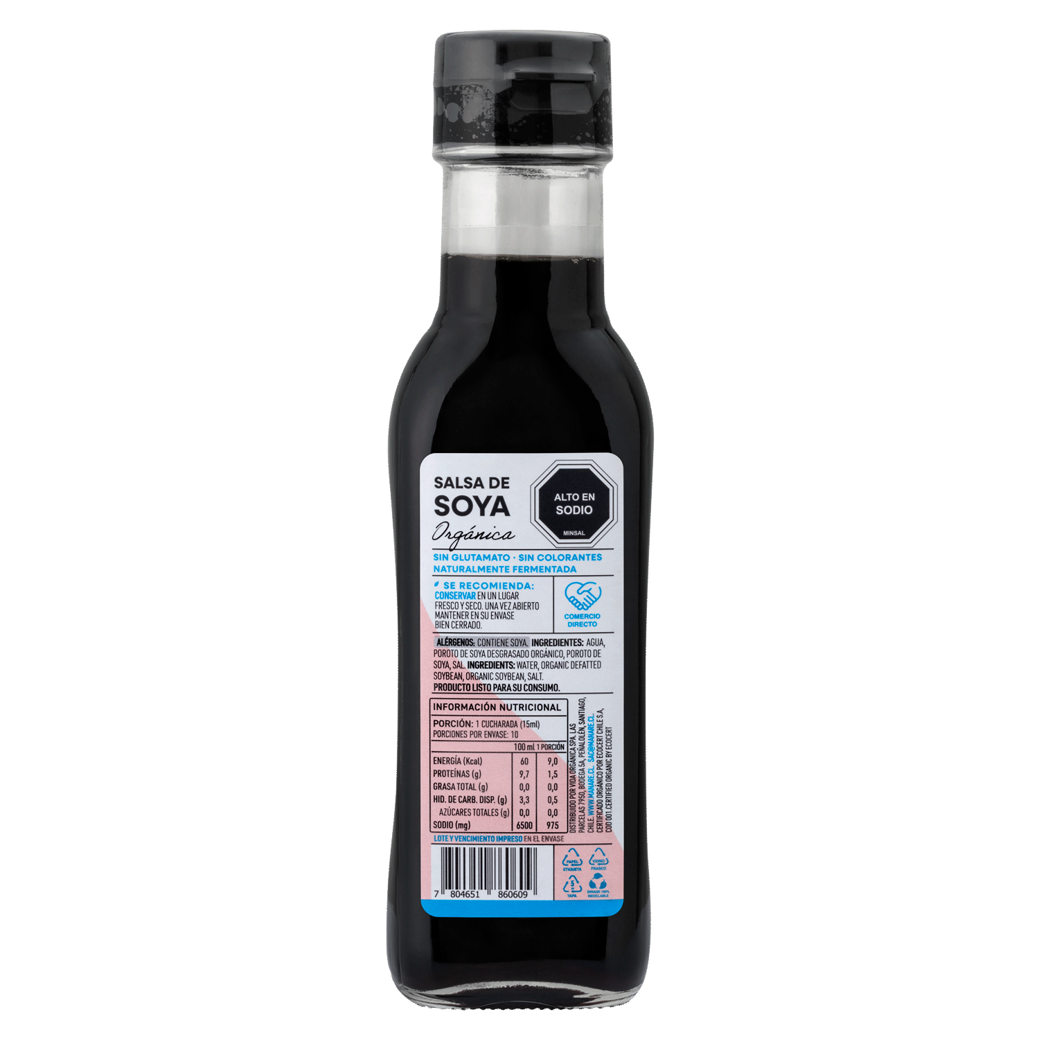 Salsa de Soya Orgánica 150ml Sin Gluten - Manare