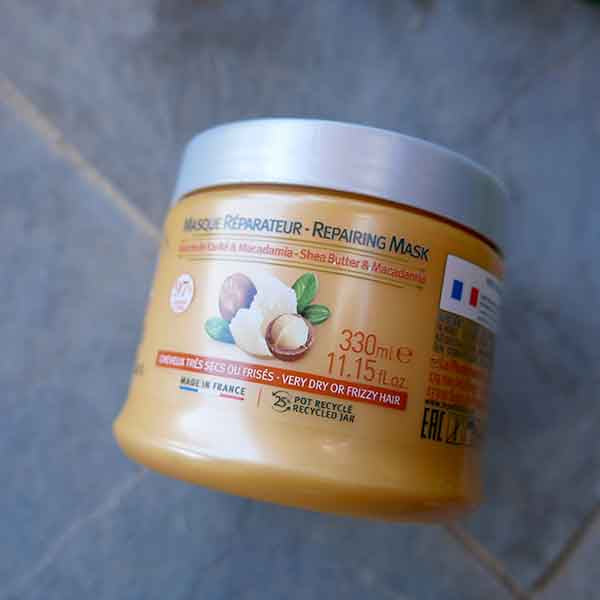 Máscara Nutritiva Manteca Karité & Macadamia Cabello Rizado o Seco Sin Silicona 330ml - Le Petit Olivier-Belleza Natural-Mercado Silvestre