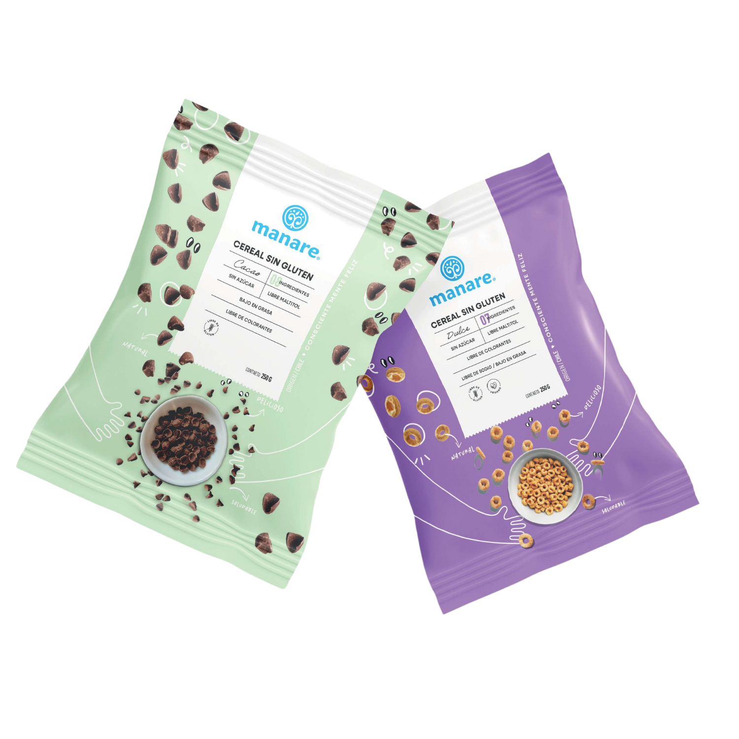 Cereal Sin Gluten Cacao 25gr - Manare