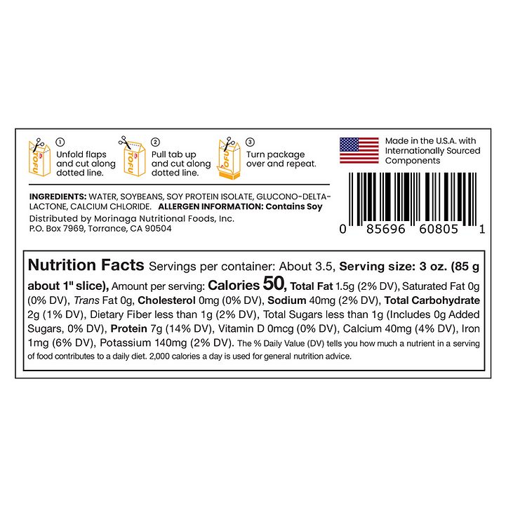 Tofu Extra Firme Sin Gluten 308gr - Morinaga-Conservas-Mercado Silvestre