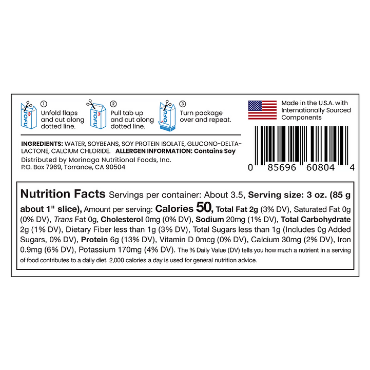 Tofu Firme Sin Gluten 307gr - Morinaga-Conservas-Mercado Silvestre