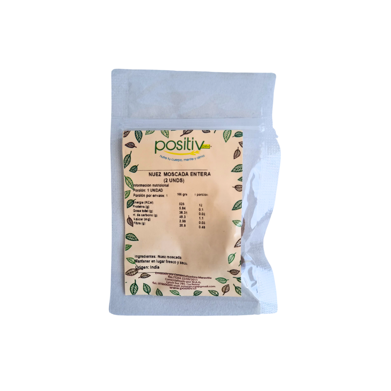 Nuez Moscada Entera 2 Unidades - Positiv-Especias y Condimentos-Mercado Silvestre