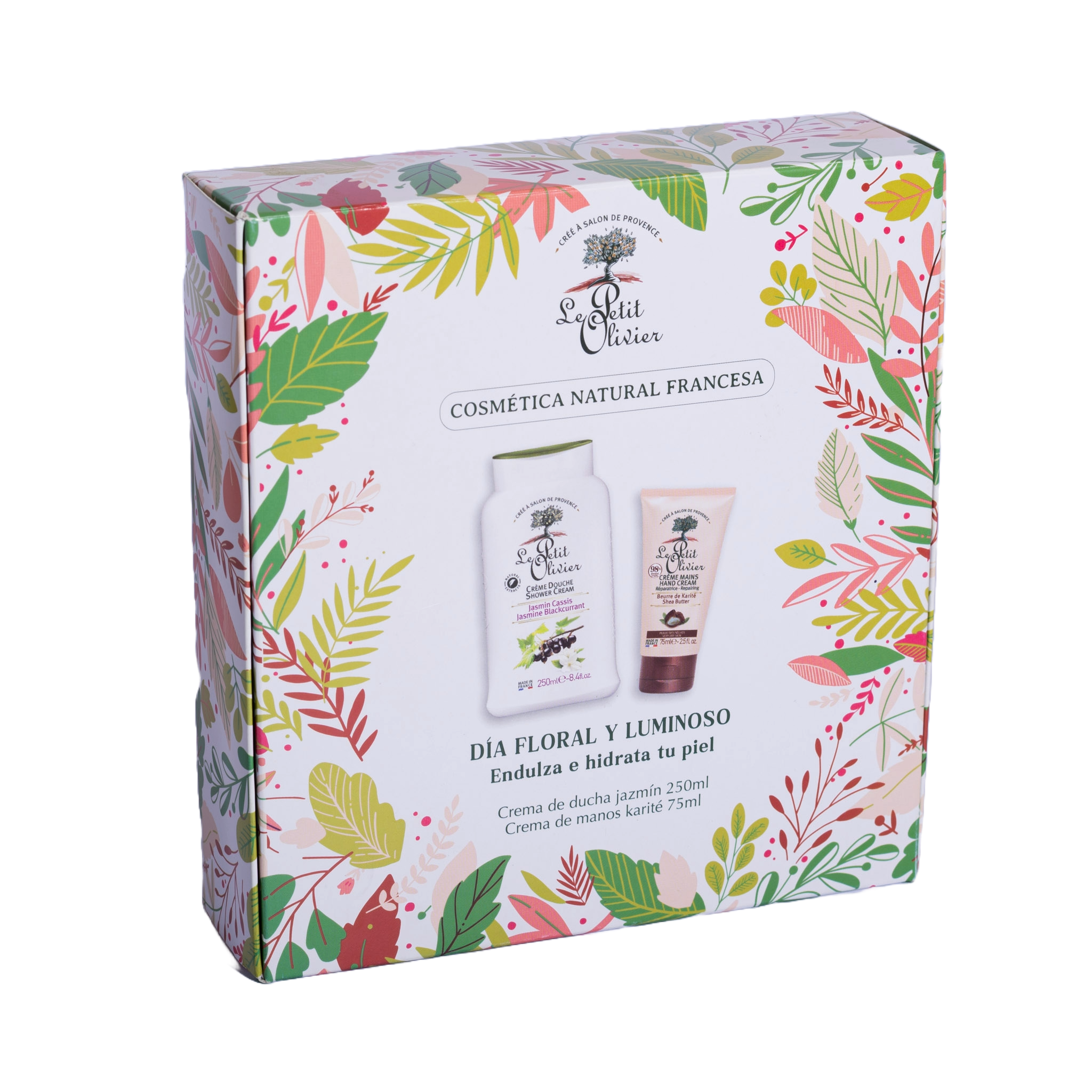 Set de Regalo Crema Manos Karite 75ml & Crema de Ducha Jazmín 250ml - Le Petit Olivier