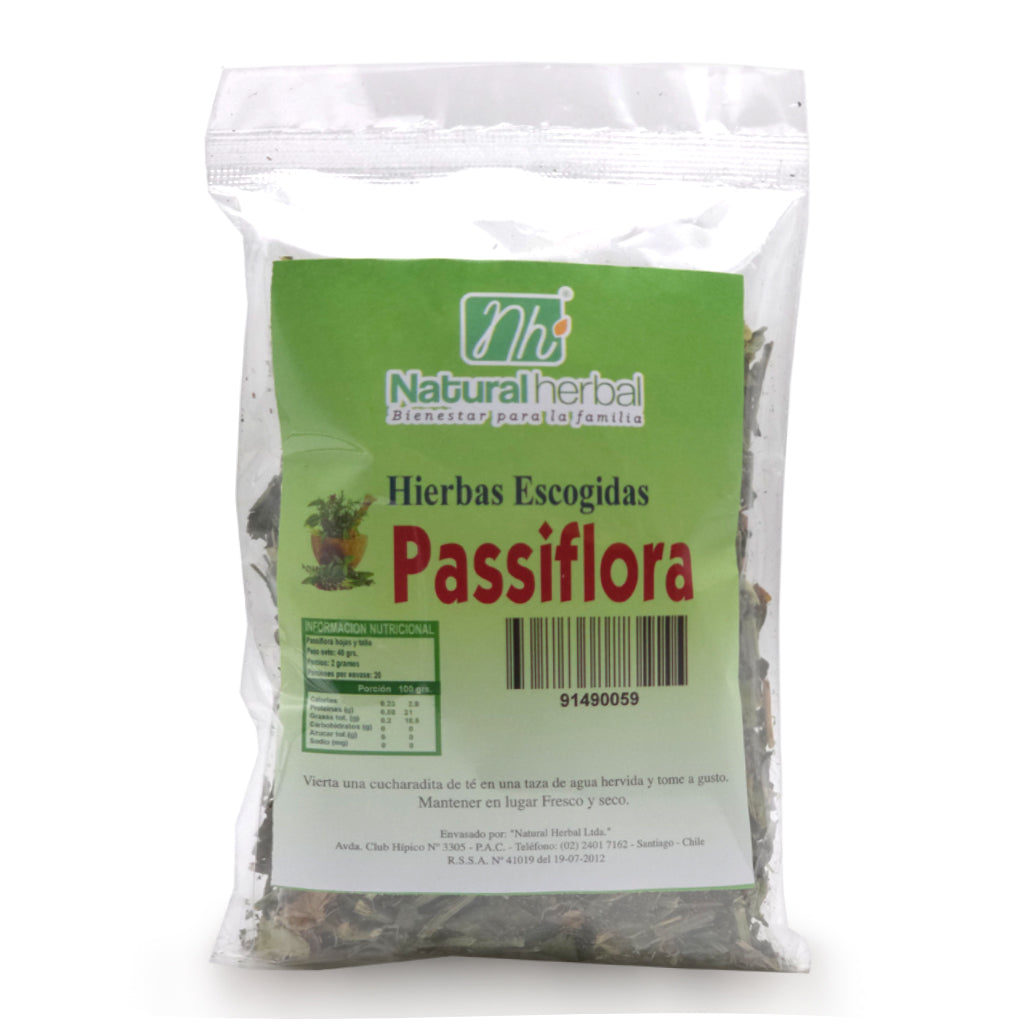 Passiflora Hierba 40gr - Infusión Relajante para Dormir - Natural Herbal