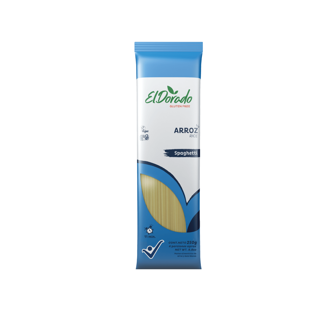 Spaghetti de Arroz Sin Gluten 250gr - El Dorado-Arroz y Granos-Mercado Silvestre