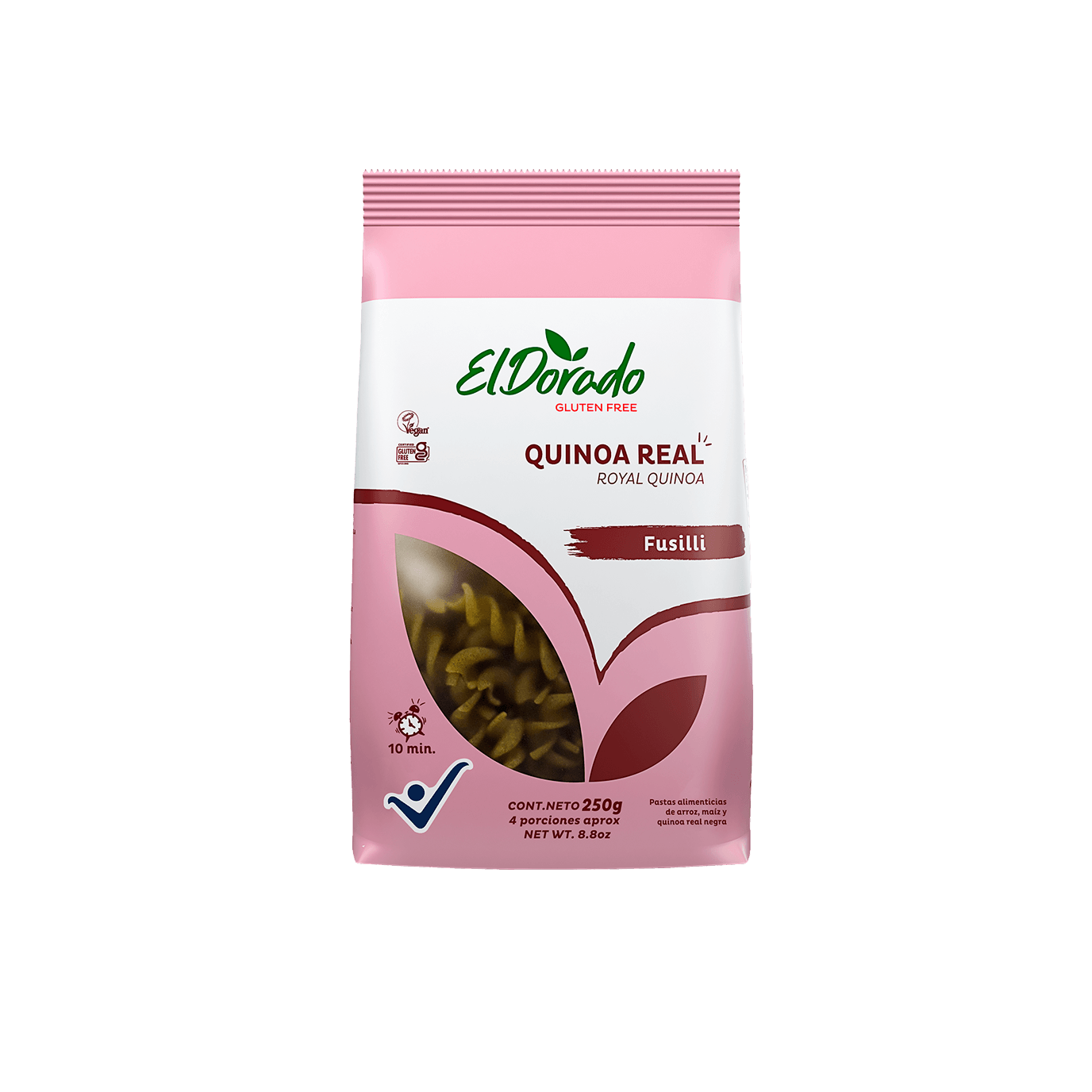 Fusilli Quinoa Real Sin Gluten 250gr - El Dorado-Arroz y Granos-Mercado Silvestre