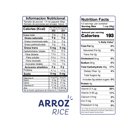 Spaghetti de Arroz Sin Gluten 250gr - El Dorado-Arroz y Granos-Mercado Silvestre