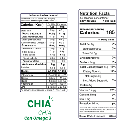 Spaghetti de Chía Sin Gluten 250gr - El Dorado