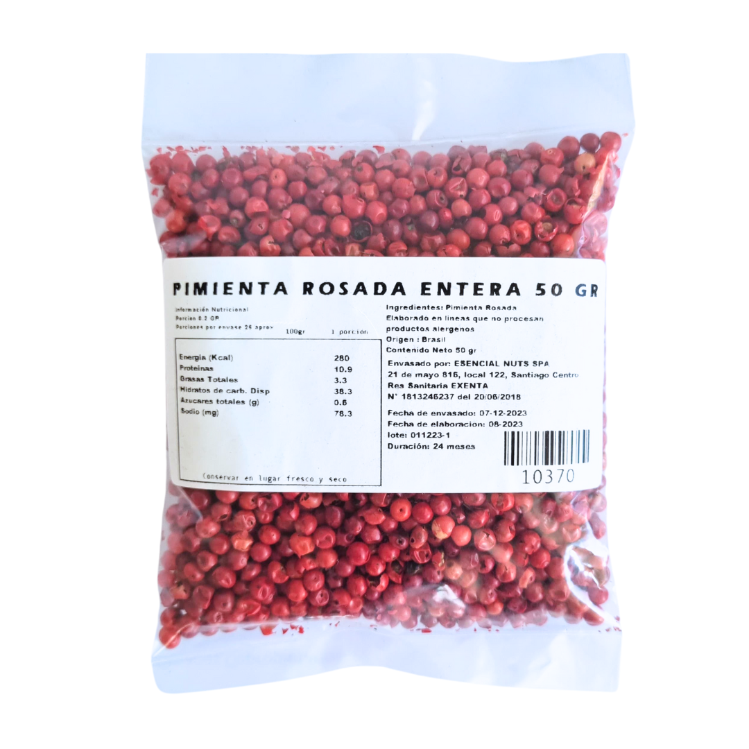 Pimienta Rosada Entera 50gr - Esencial Nuts-Especias y Condimentos-Mercado Silvestre