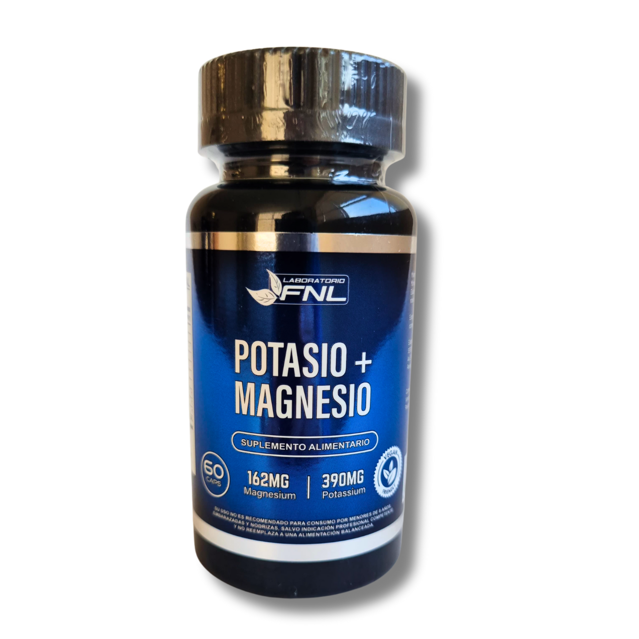 Potasio 390mg + Magnesio 162mg 60 Cápsulas (1 mes) - FNL-Vitaminas-Mercado Silvestre