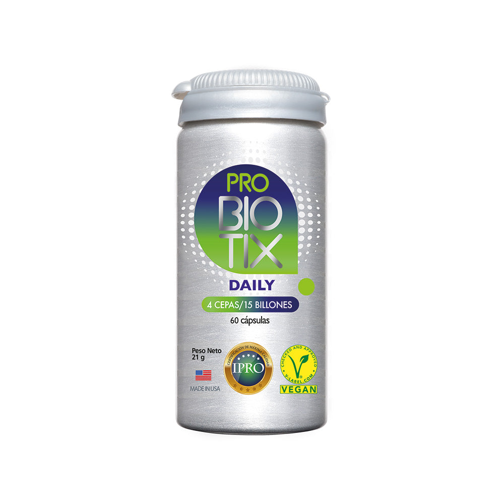 Probiotix Daily - 4 cepas - 15 Billones - 60 Cápsulas (2 meses) - Newscience-Vitaminas-Mercado Silvestre