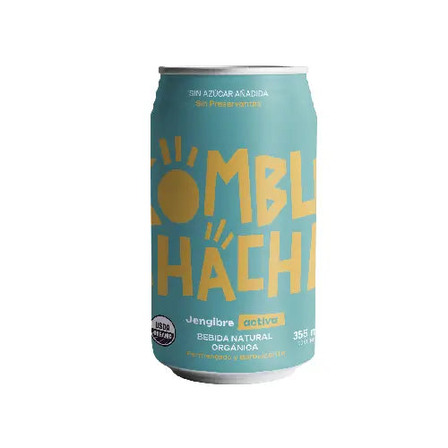 Kombucha Jengibre Sin Azúcar 355ml - Kombuchacha-Té/Café/Infusiones-Mercado Silvestre