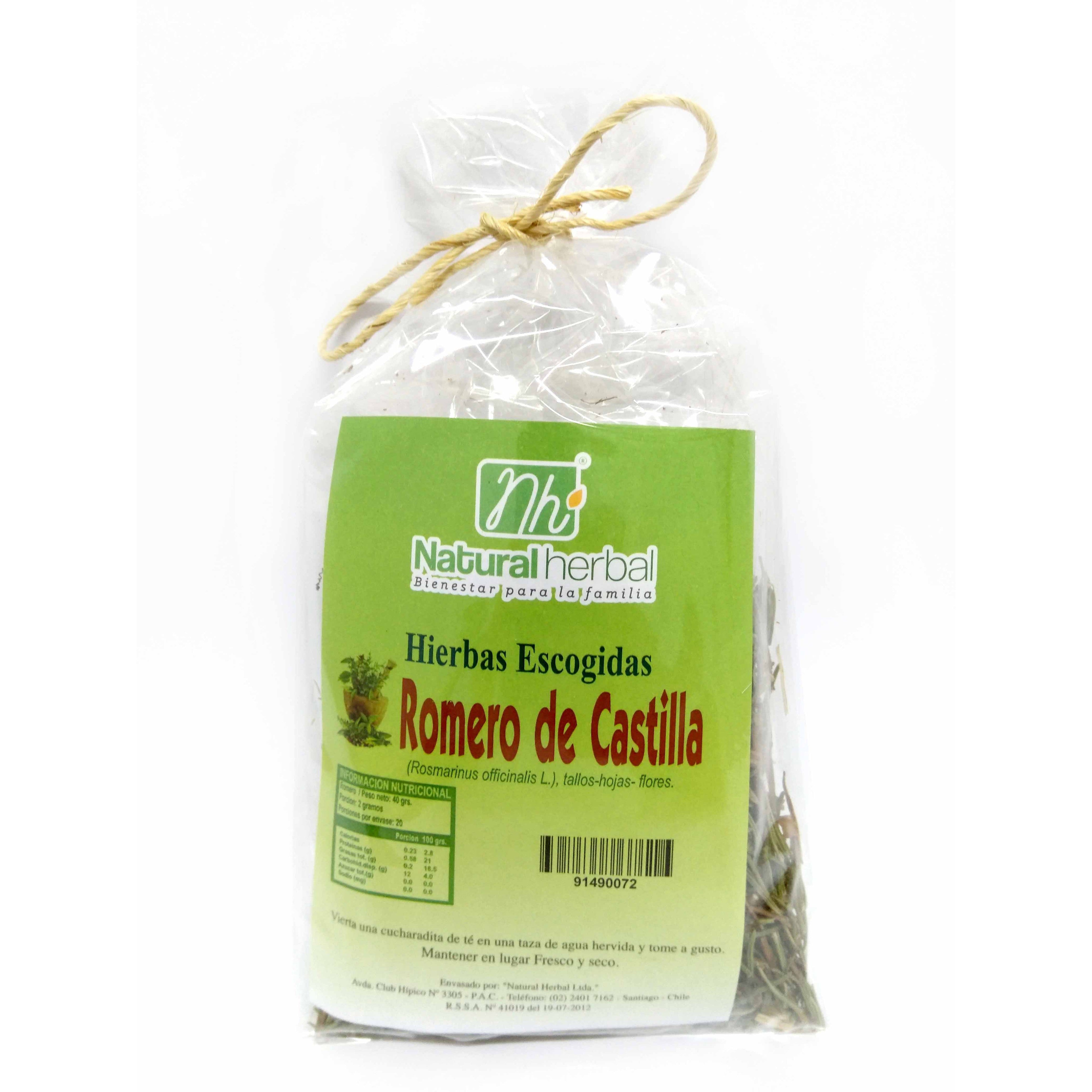 Romero Castilla Hierba 40gr - Natural Herbal-Té/Café/Infusiones-Mercado Silvestre
