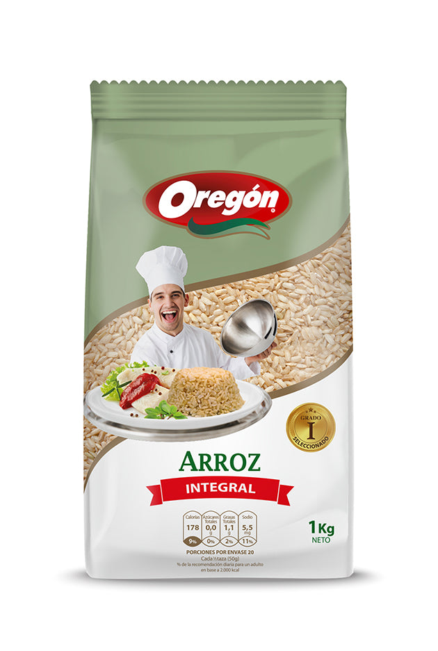 Arroz Integral 1kg Grado 1 - Oregón