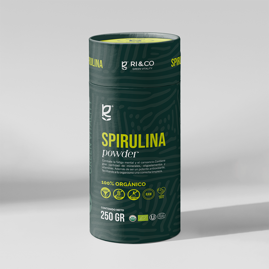 Spirulina Orgánica en Polvo 250gr - RI&CO-Vitaminas-Mercado Silvestre
