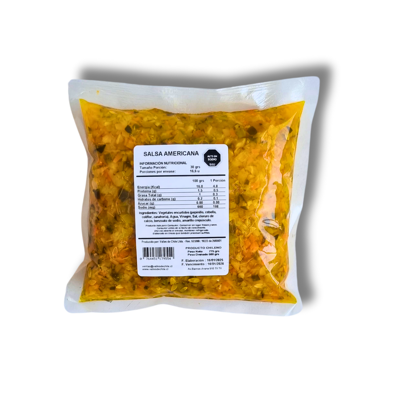 Salsa Americana 500gr - Valles de Chile-Conservas-Mercado Silvestre