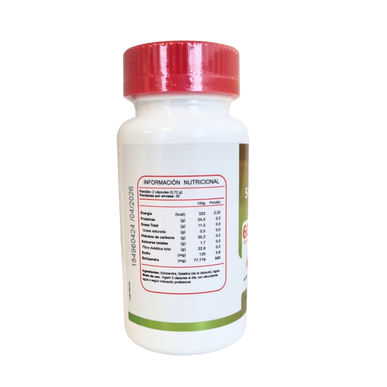 Schizandra 560mg 60 Cápsulas (1 mes) - FNL-Vitaminas-Mercado Silvestre