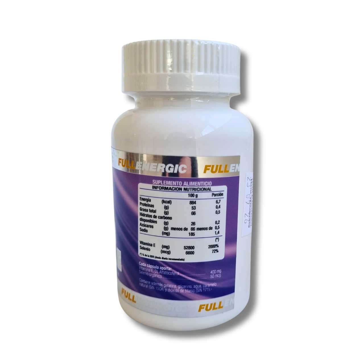 Selenio Orgánico 50mcg + Vitamina E 400mg – 60 Cápsulas (2 meses) – Full Energic
