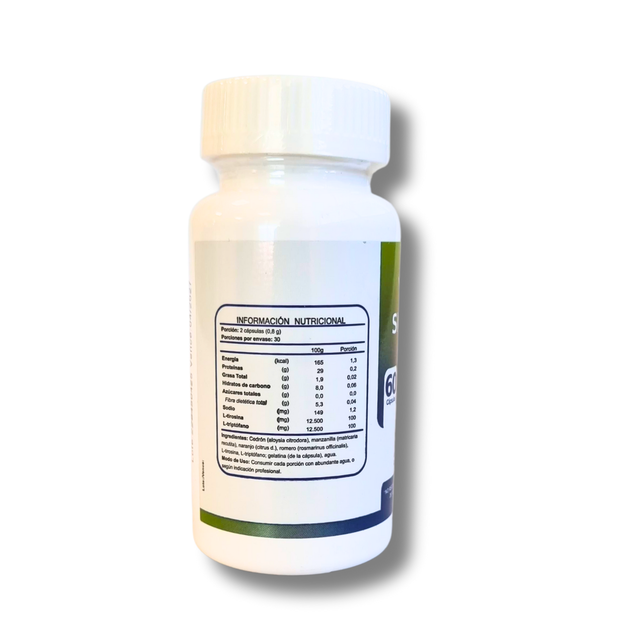 Serenoll (Cedron + Manzanilla + Naranjo + Romero + L-Tirosina + L-Triptofano) 60 Cápsulas (1 mes) - FNL