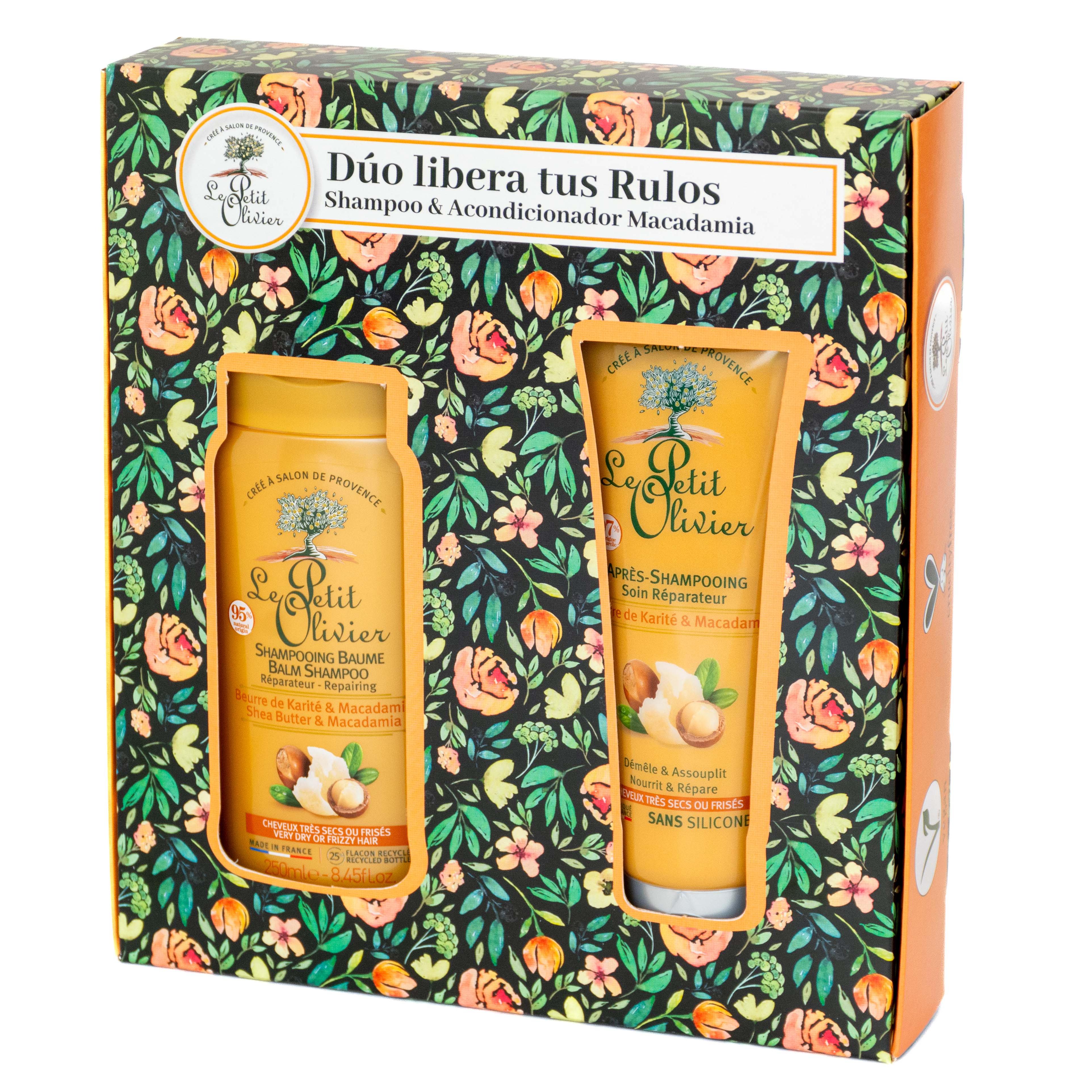 Set de Regalo Shampoo 250ml & Acondicionador 200ml Karité y Macadamia - Le Petit Olivier