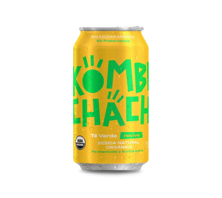 Kombucha Té Verde Sin Azúcar 355ml - Kombuchacha (VENCIMIENTO: 28-01-2026)