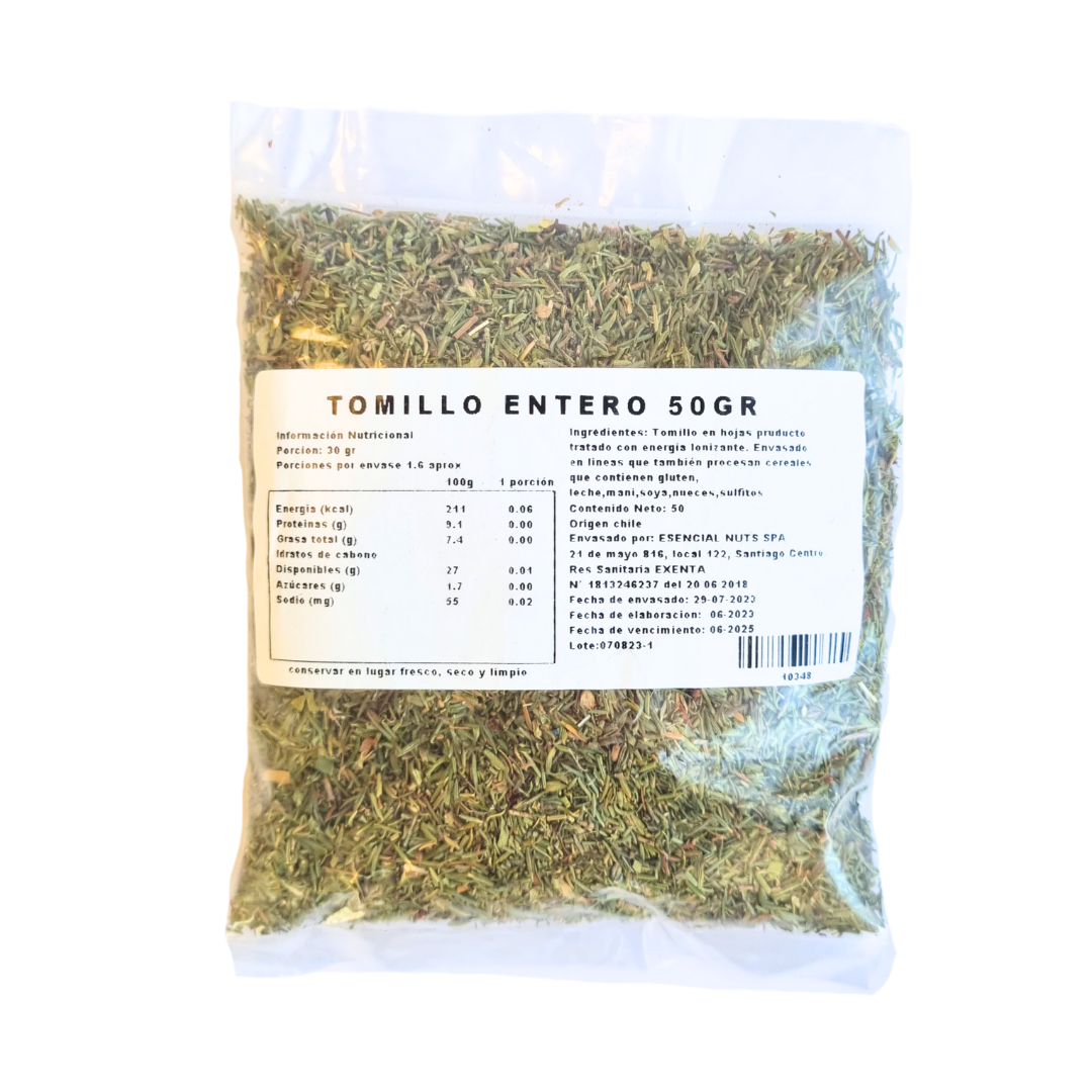 Tomillo 50gr - Esencial Nuts-Especias y Condimentos-Mercado Silvestre