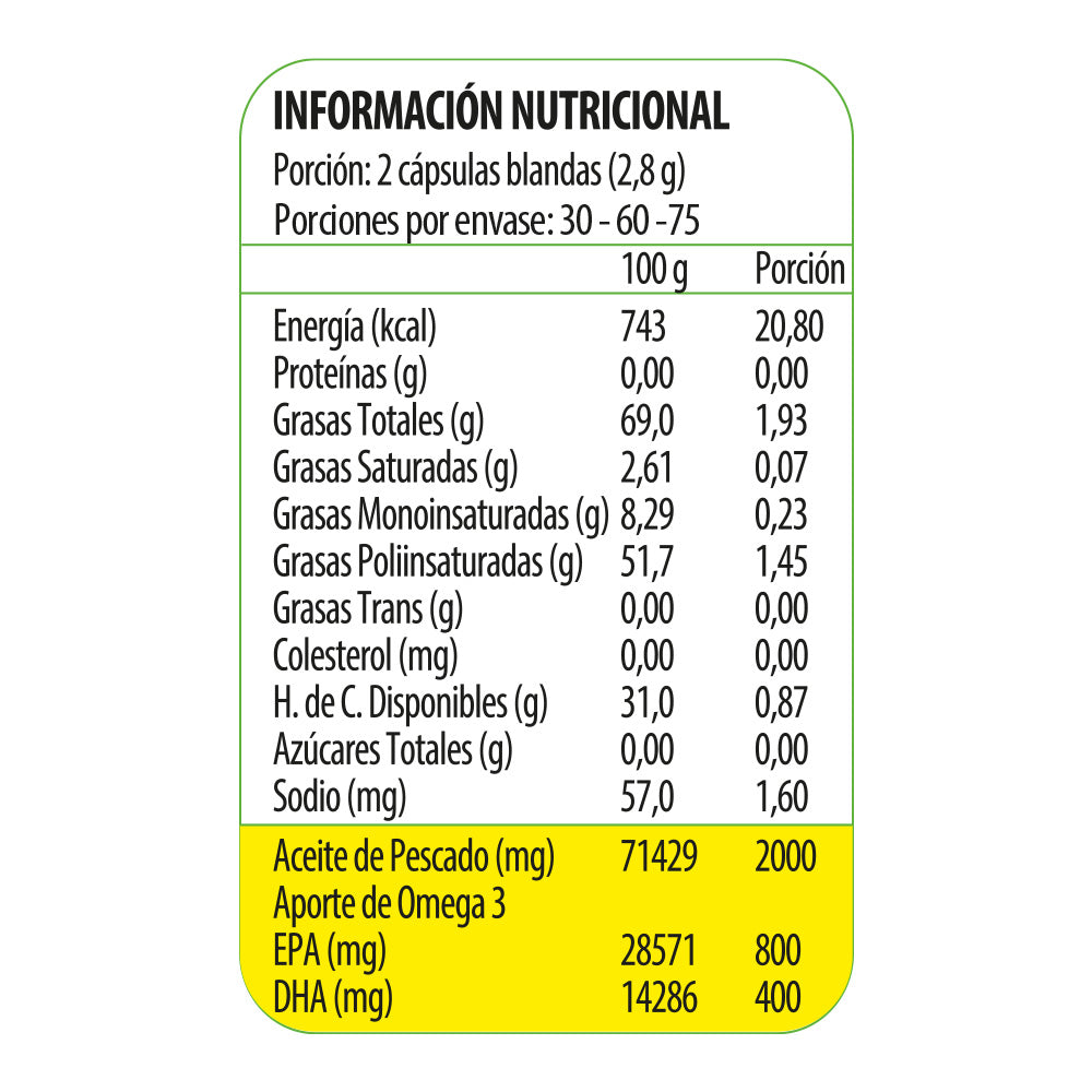 Omega 3 Up UltraPure 60 Cápsulas (1 mes) - Newscience-Vitaminas-Mercado Silvestre