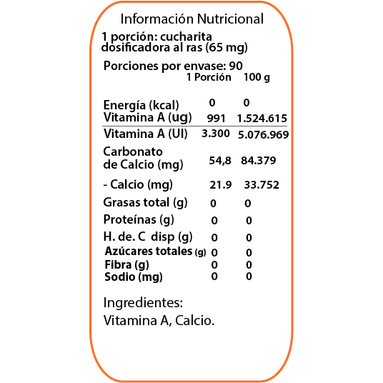 Vitamina A - 90 porciones - Dulzura Natural-Vitaminas-Mercado Silvestre