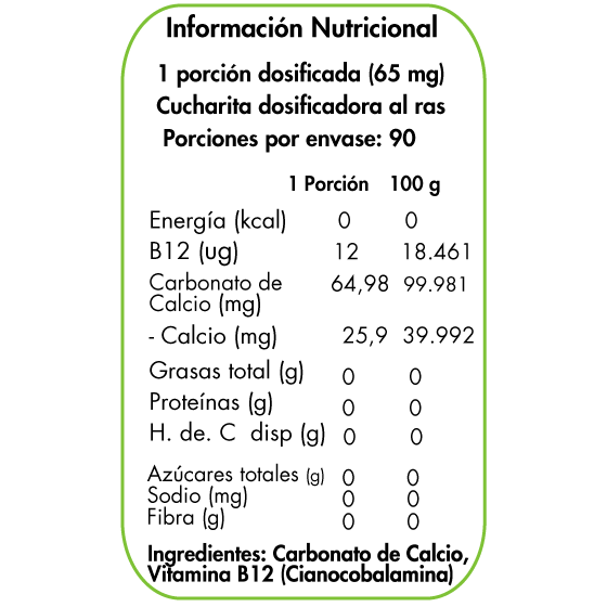 Vitamina B12 - 90 porciones - Dulzura Natural-Vitaminas-Mercado Silvestre